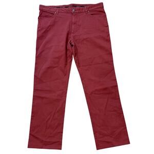 Ermeneguildo Zegna Crimson Pants Mens Sz 38 (38x29) Cotton Blend 5 Pocket Red